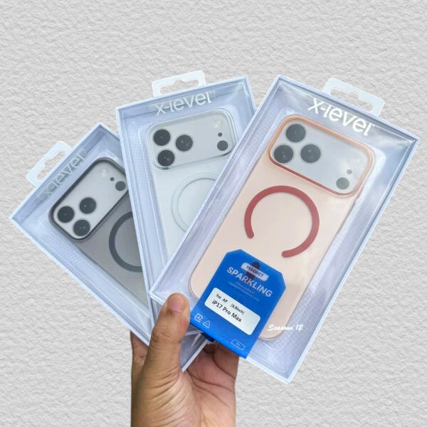 X-Level Sparking Clear Magsafe Case for iPhone 17 Series