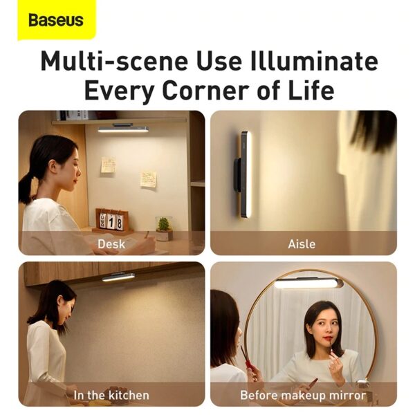 Baseus Magnetic Rechargeable Touch LED Lamp with Dimming Control