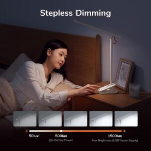 JISULIFE LA01 2000mAh Foldable Desk Lamp with Clamp