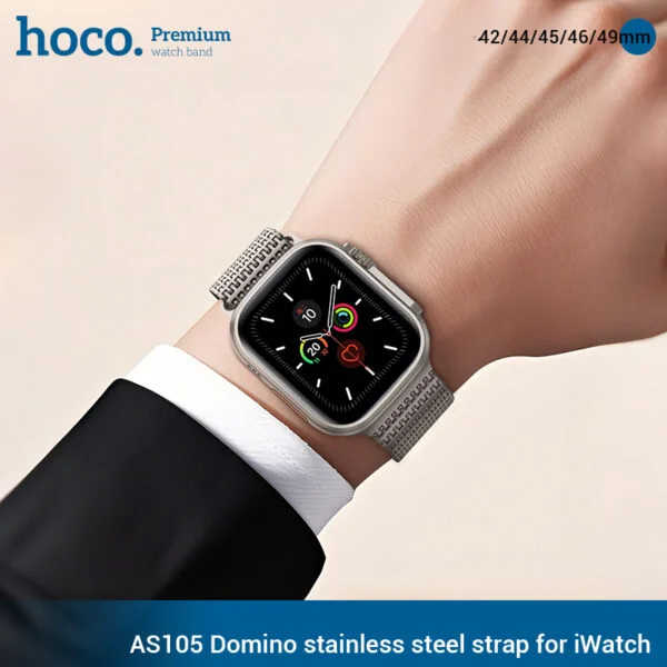 Hoco AS105 Domino Stainless Steel Strap for iWatch
