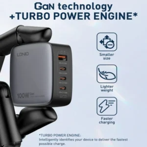 Ldnio Q408 100W GaN Super Fast Charger