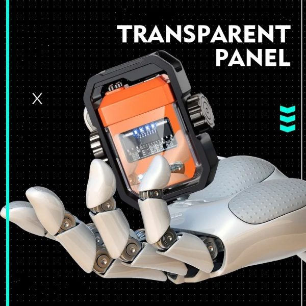 X12 Double Arc Windproof Spinning Electric Lighter