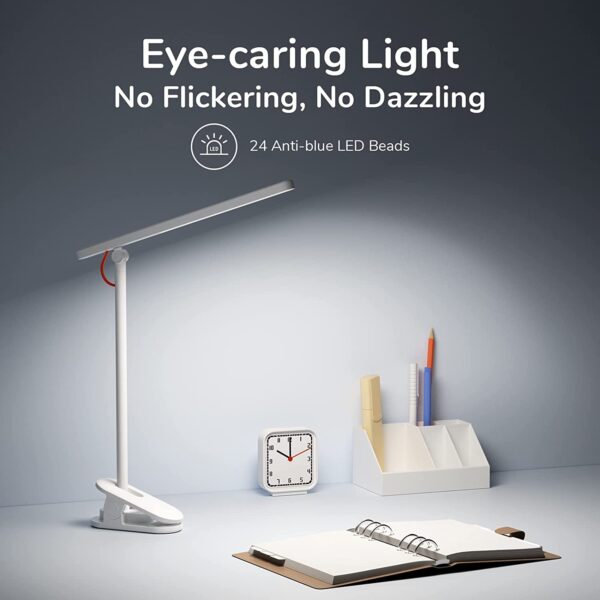JISULIFE LA01 2000mAh Foldable Desk Lamp with Clamp