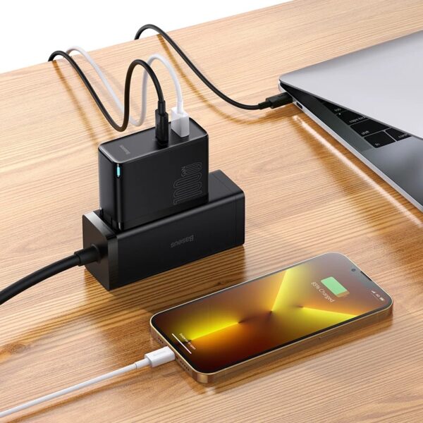 Baseus GaN5 Pro 100W GaN Wall Charger 100W USB-C PD3.0 PPS & 60W USB-A QC3.0 Fast Charger