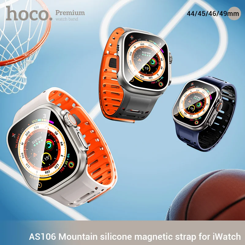 Hoco AS106 Mountain Silicone Magnetic Strap for iWatch