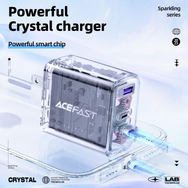 ACEFAST A47 Crystal Series PD 65W GaN3 Wall Charger