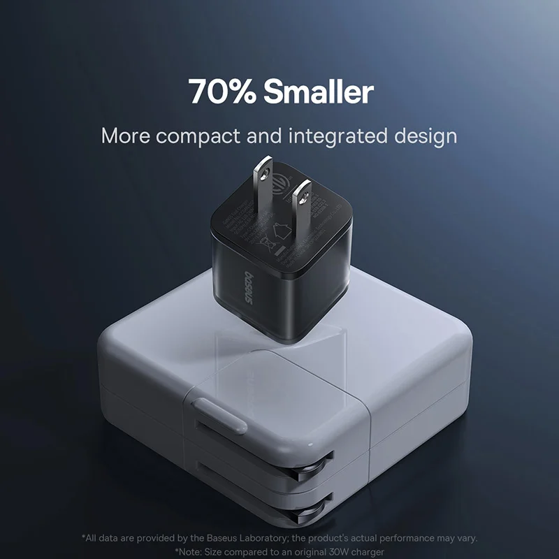 Baseus GaN5S 30W USB-C Port GaN Fast Charger with 100W Charging Cable