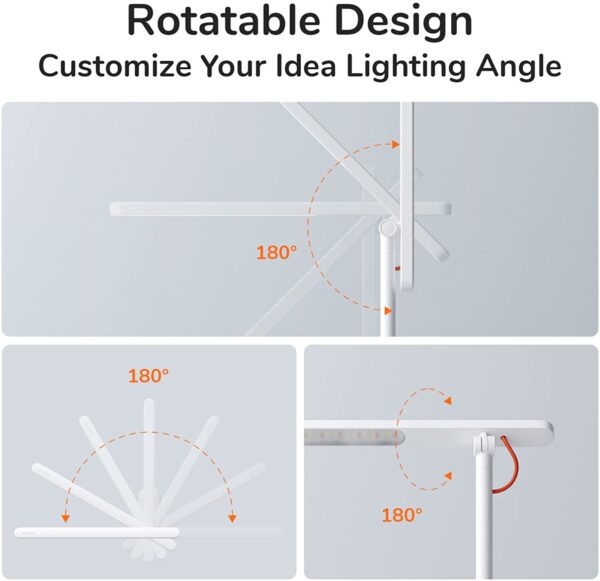 JISULIFE LA01 2000mAh Foldable Desk Lamp with Clamp