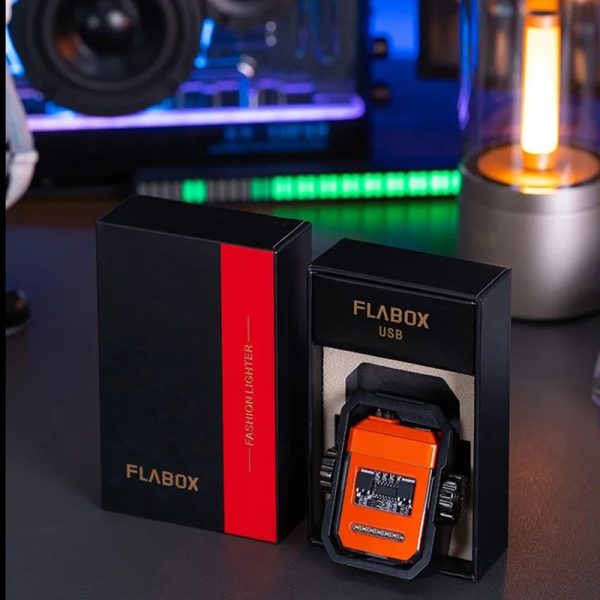 X12 Double Arc Windproof Spinning Electric Lighter