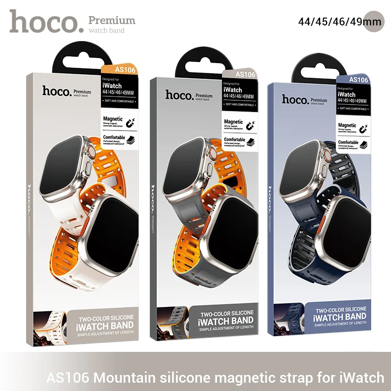 Hoco AS106 Mountain Silicone Magnetic Strap for iWatch
