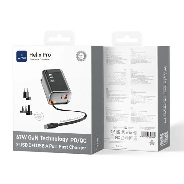 WIWU Helix Pro 67W GaN Fast Charger