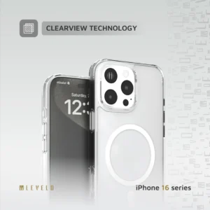 Levelo Magsafe Clara Clear Case for iPhone 16 Series