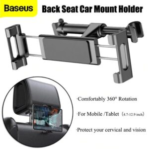 Baseus Backseat Car Mount 360 Degree Rotation Holder For Smartphones & Tablets