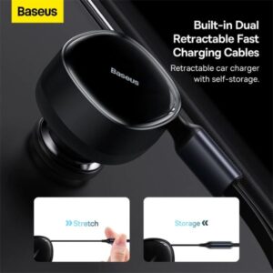 Baseus Enjoyment Retractable 2-in-1 30W Car Charger