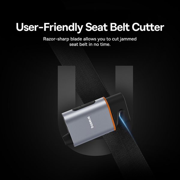 BASEUS SharpTool Series Emergency Hammer Pro Window Breaker Seat Belt Cutter with Light Excellent Window Breaker: Pop out the tungsten steel spike to break the car window and escape in time Quality Compression Spring: Equipped with a spring-loaded mechanism for powerful impact User-Friendly Seat Belt Cutter: Razor-sharp blade allows you to cut jammed seat belt in no time Emergency Lamp with 4 Lighting Modes: Large block switch is easy to find in the dark Tungsten Steel Spike: Hard tungsten steel material, easily breaks metal and glass Specifications: Input: 5V=0.5A (Max.) Material: Tungsten steel+aluminum alloy+ABS Battery capacity: 650mAh Package included: 1 x Window Breaker 1 x Charging Cable 1 x English and Chinese User Manual Other items not include