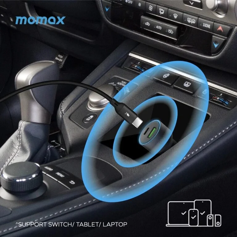 Momax MoVe 67W Dual Port Car Charger