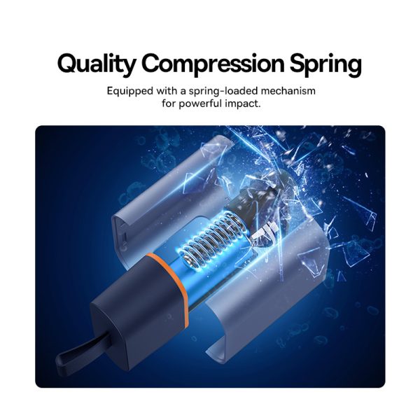 BASEUS SharpTool Series Emergency Hammer Pro Window Breaker Seat Belt Cutter with Light Excellent Window Breaker: Pop out the tungsten steel spike to break the car window and escape in time Quality Compression Spring: Equipped with a spring-loaded mechanism for powerful impact User-Friendly Seat Belt Cutter: Razor-sharp blade allows you to cut jammed seat belt in no time Emergency Lamp with 4 Lighting Modes: Large block switch is easy to find in the dark Tungsten Steel Spike: Hard tungsten steel material, easily breaks metal and glass Specifications: Input: 5V=0.5A (Max.) Material: Tungsten steel+aluminum alloy+ABS Battery capacity: 650mAh Package included: 1 x Window Breaker 1 x Charging Cable 1 x English and Chinese User Manual Other items not include