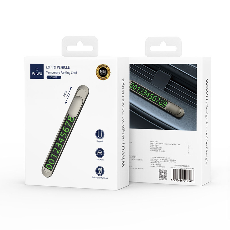 WiWU Lotto Vehicle Temporary Car Parking Number