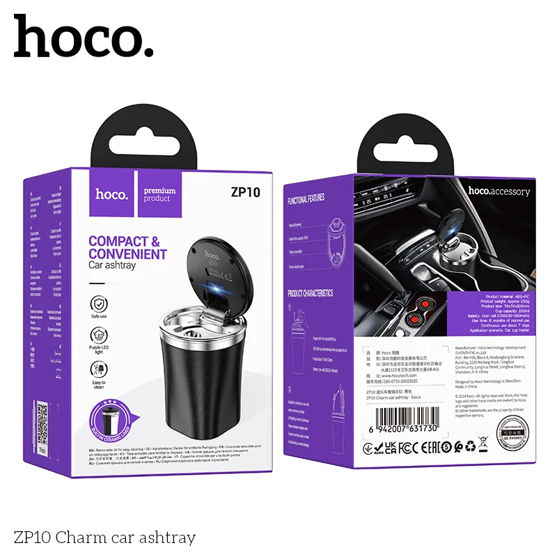 Hoco ZP10 Charm Car Ashtray