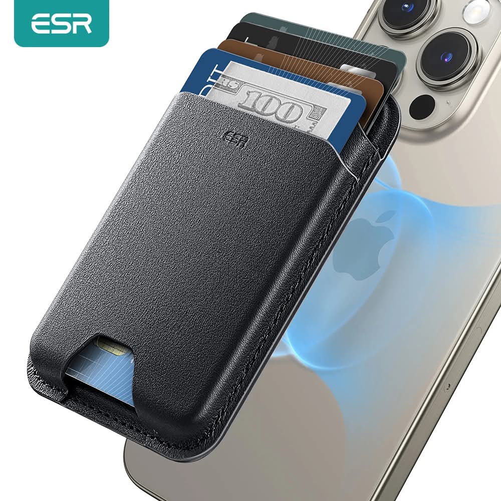 #Slim, strong, and smart. The ESR Magnetic Wallet Boost (HaloLock) offers powerful MagSafe hold, quick card access, and RFID‑blocking security — perfect for your iPhone!