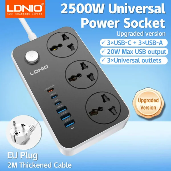 LDNIO SC3604C 2500W Power Strip
